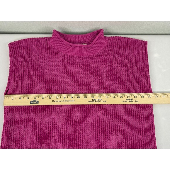 New In Collection Women Small Pink Franchesca Knit Vest Sweater Sleeveless NWT - Picture 7 of 9